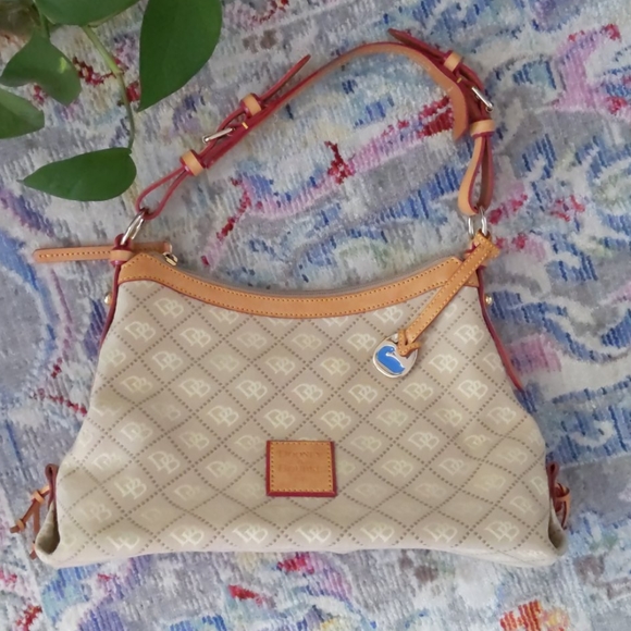 Dooney & Bourke Handbags - Dooney & Bourke canvas logo shoulder bag
